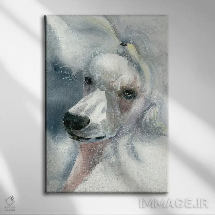 تابلو دکوراتیو بانوی شیک و باوقار اثر جودیت استاین - نمای روبهرو روی دیوار