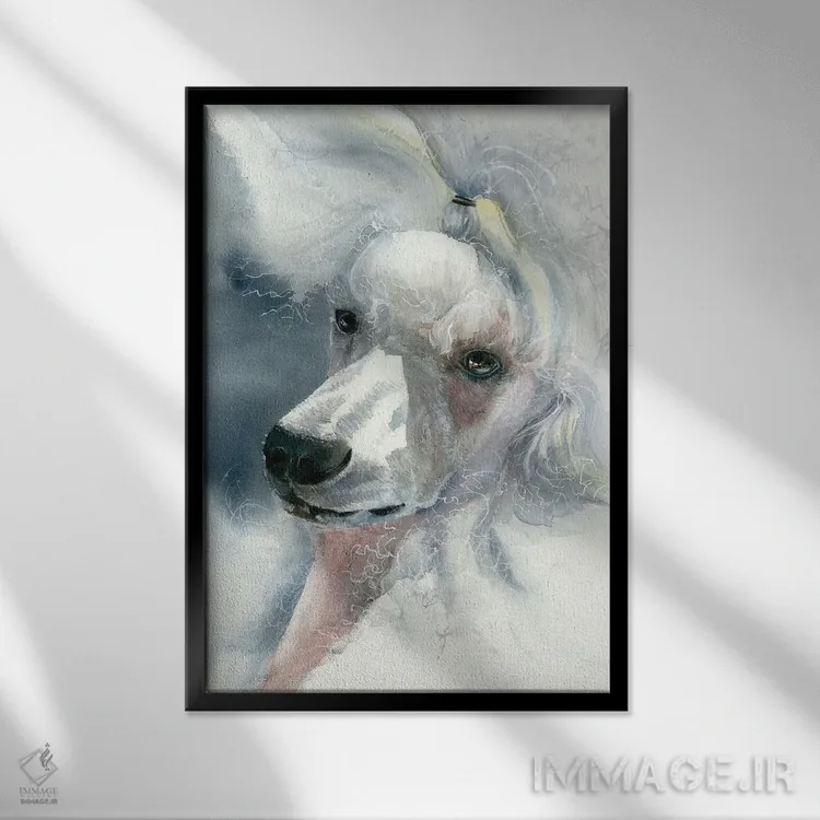 تابلو دکوراتیو بانوی شیک و باوقار اثر جودیت استاین - نمای قابدار مشکی