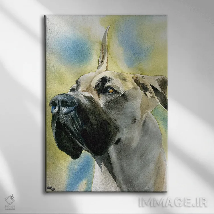 تابلو دکوراتیو دویچه داگه اثر جودیت استاین - نمای روبهرو روی دیوار