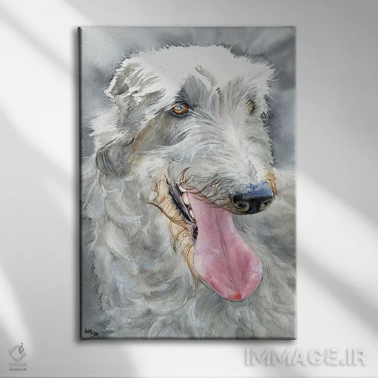 تابلو دکوراتیو شکارچی گوزن اثر جودیت استاین - نمای روبهرو روی دیوار