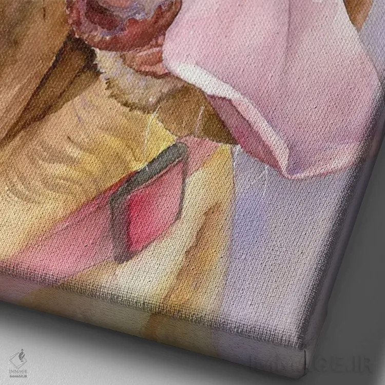 تابلو دکوراتیو نگاه ویزسلا اثر جودیت استاین - نمای نزدیک بافت بوم