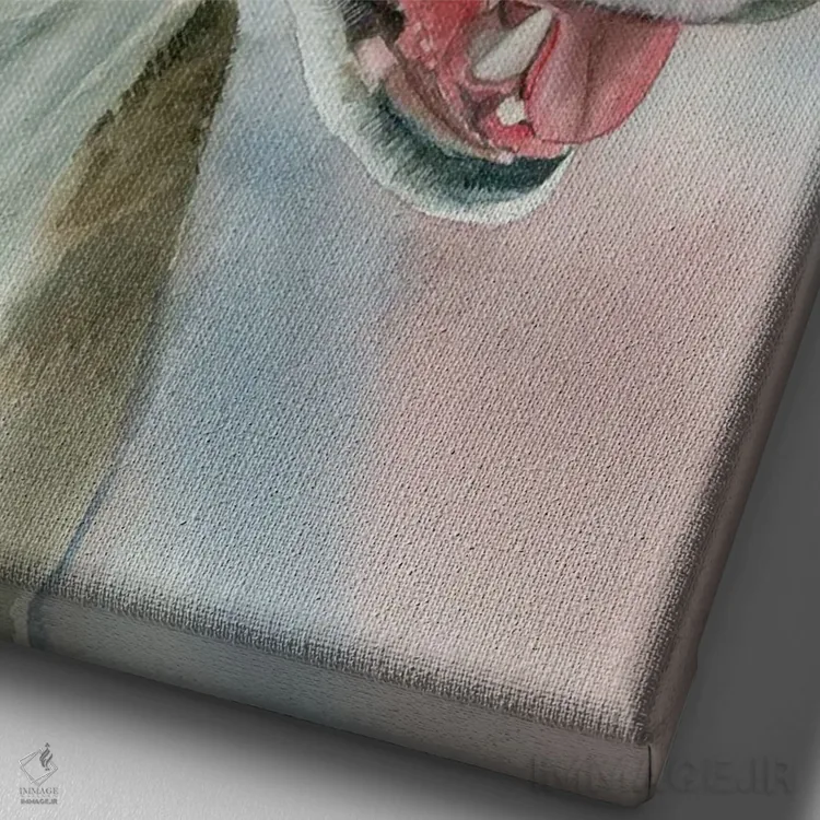 تابلو دکوراتیو اسپادز اثر جودیت استاین - نمای نزدیک بافت بوم