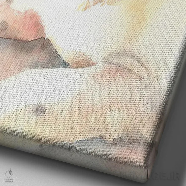 تابلو دکوراتیو فرنچی اثر جودیت استاین - نمای نزدیک بافت بوم