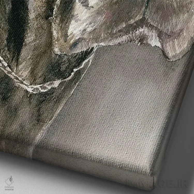 تابلو دکوراتیو گریت باور اثر جودیت استاین - نمای نزدیک بافت بوم