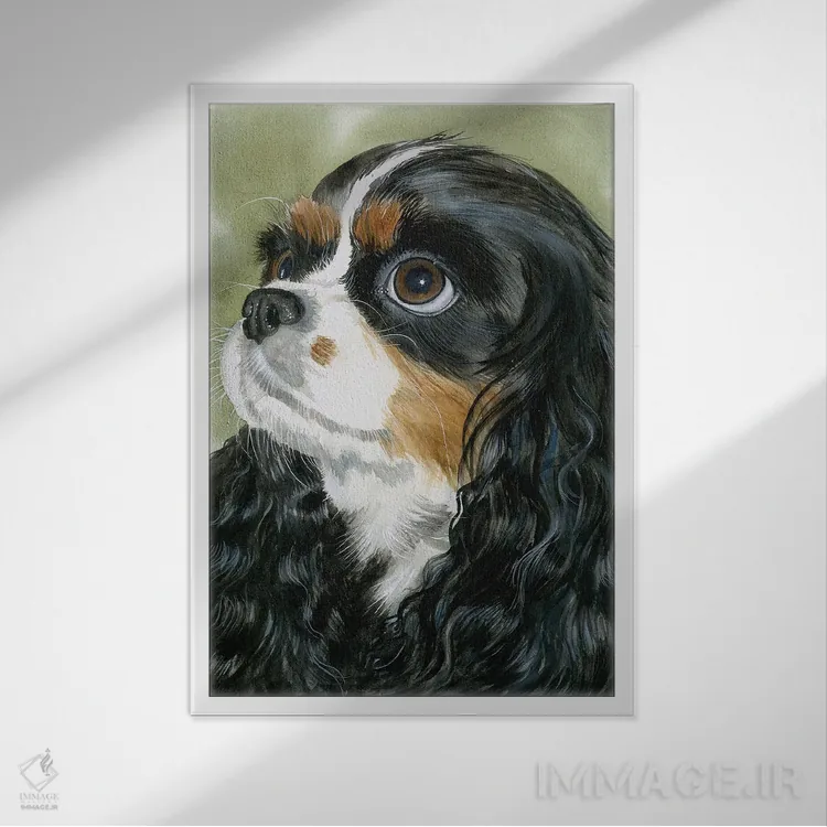 تابلو دکوراتیو شایسته پادشاه اثر جودیت استاین - نمای قابدار سفید