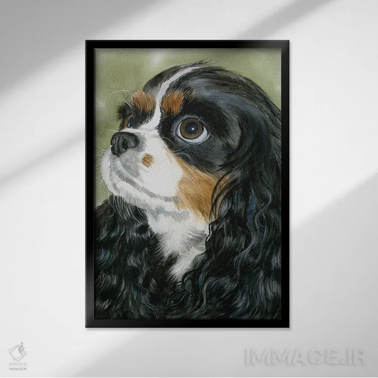 تابلو دکوراتیو شایسته پادشاه اثر جودیت استاین - نمای قابدار مشکی