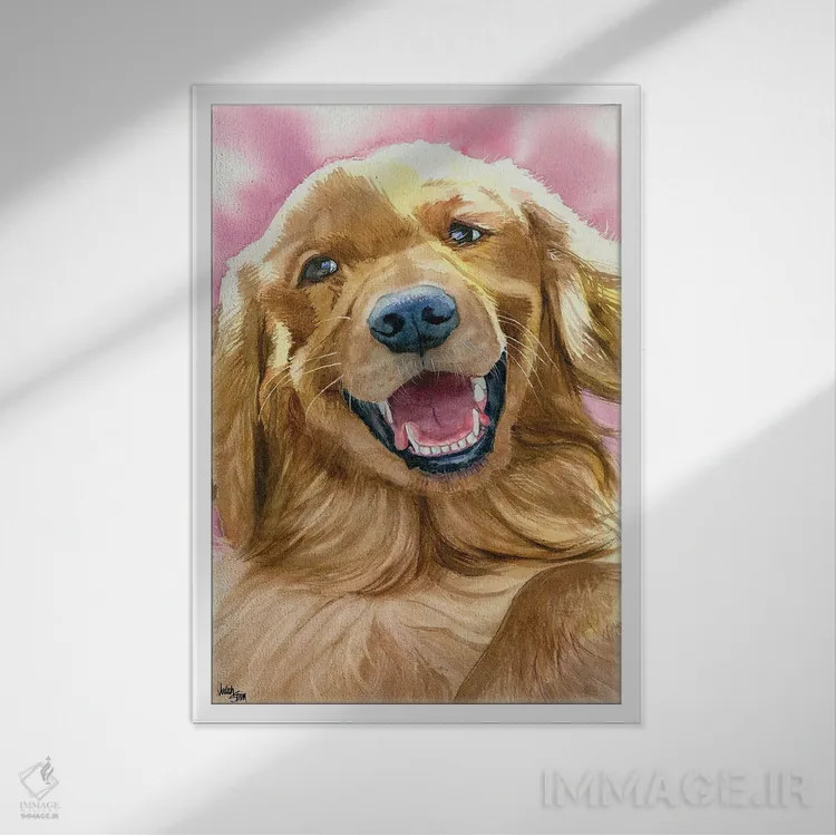 تابلو دکوراتیو لحظه طلایی اثر جودیت استاین - نمای قابدار سفید