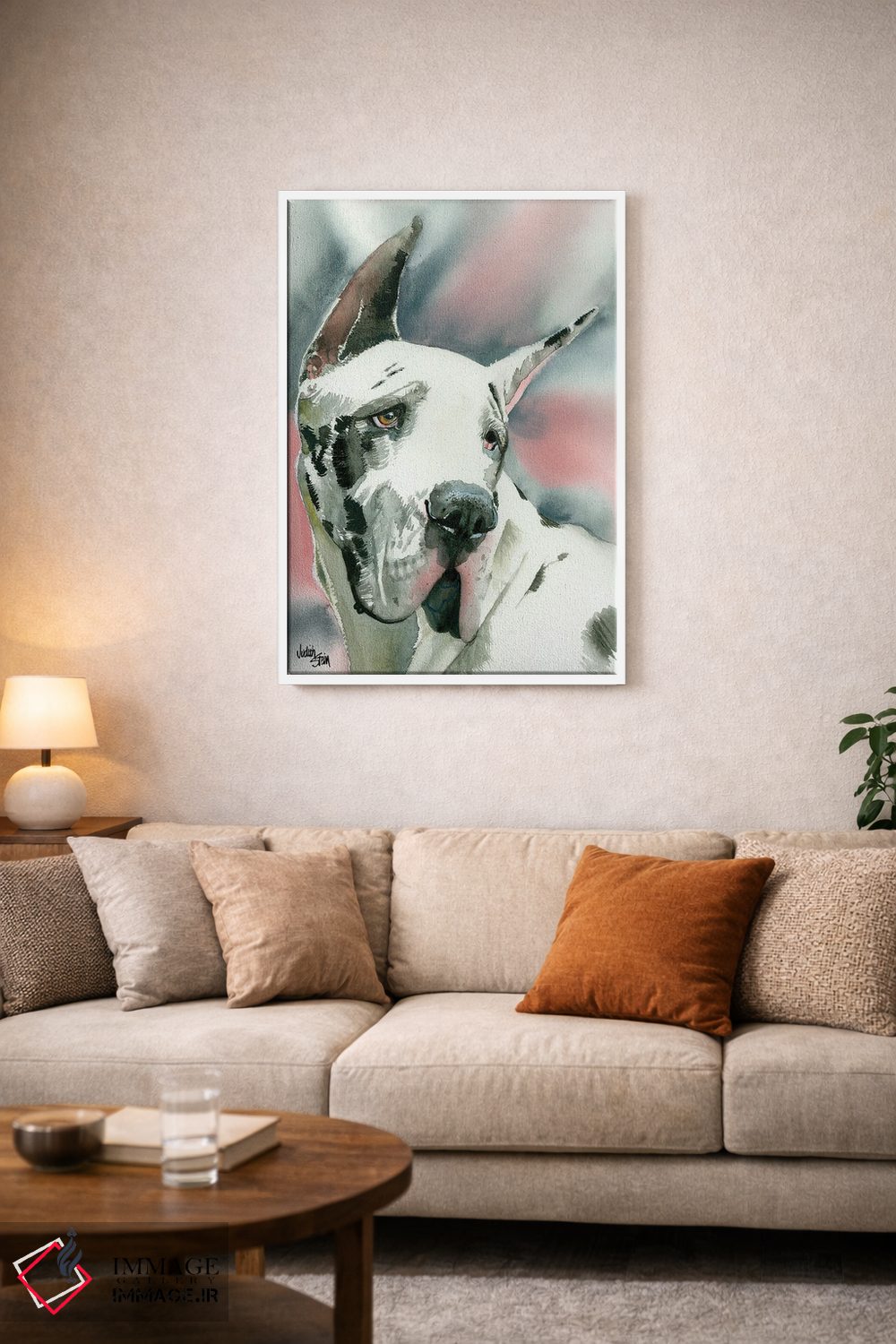 تابلو دکوراتیو عشق هارلکوئین اثر جودیت استاین - D2W