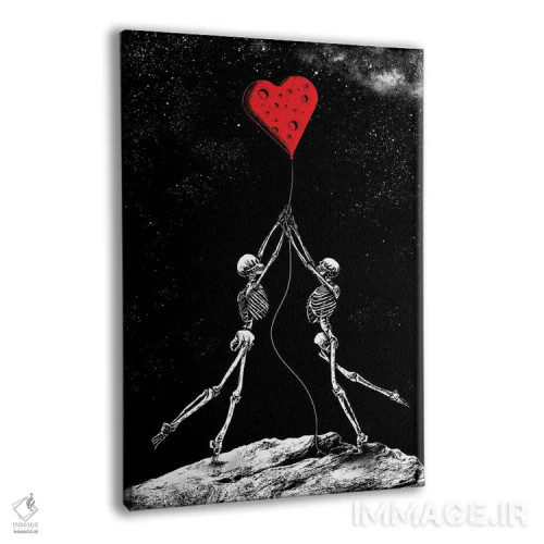 تابلو دکوراتیو قلبی سرشار از عشق اثر جنید مورتیمر - نمای پرسپکتیو محصول