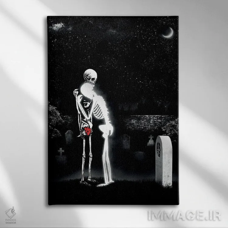 تابلو دکوراتیو بی تو شکسته ام اثر جنید مورتیمر - نمای روبهرو روی دیوار