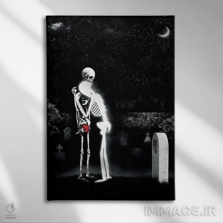 تابلو دکوراتیو بی تو شکسته ام اثر جنید مورتیمر - نمای روبهرو روی دیوار