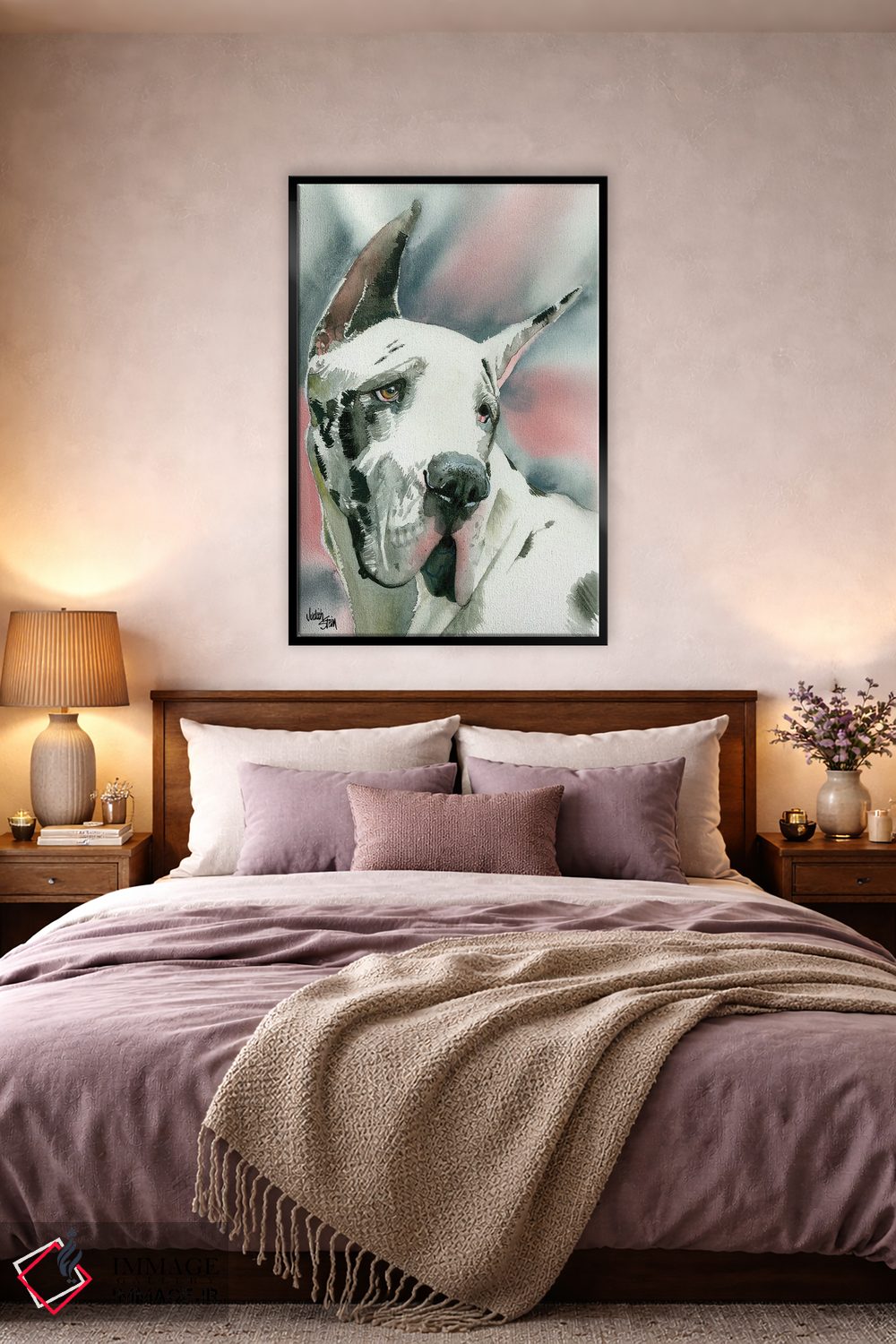 تابلو دکوراتیو عشق هارلکوئین اثر جودیت استاین - D4B