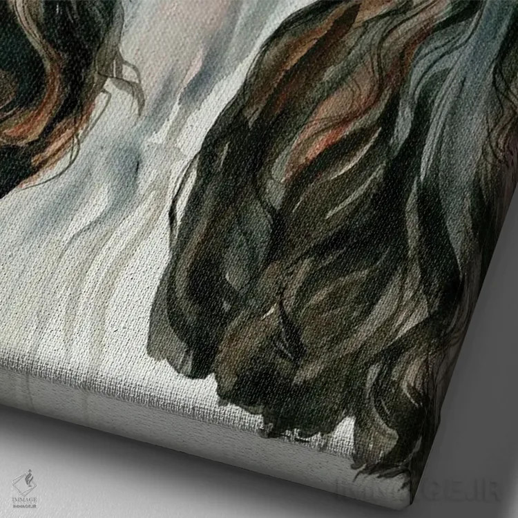 تابلو دکوراتیو روح مجلس اثر جودیت استاین - نمای نزدیک بافت بوم