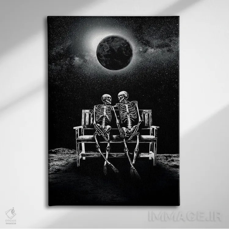 تابلو دکوراتیو وابستگی اثر جنید مورتیمر - نمای روبهرو روی دیوار