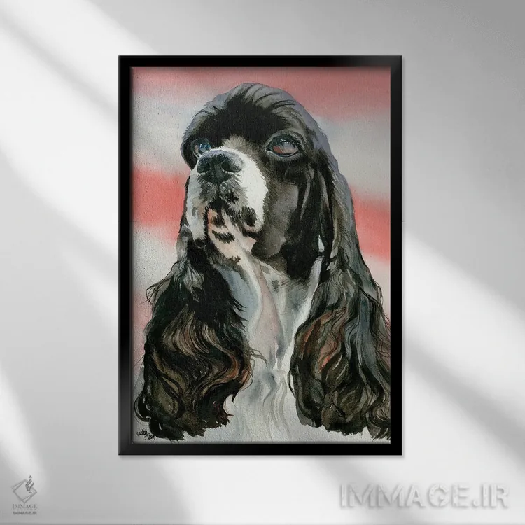 تابلو دکوراتیو روح مجلس اثر جودیت استاین - نمای قابدار مشکی