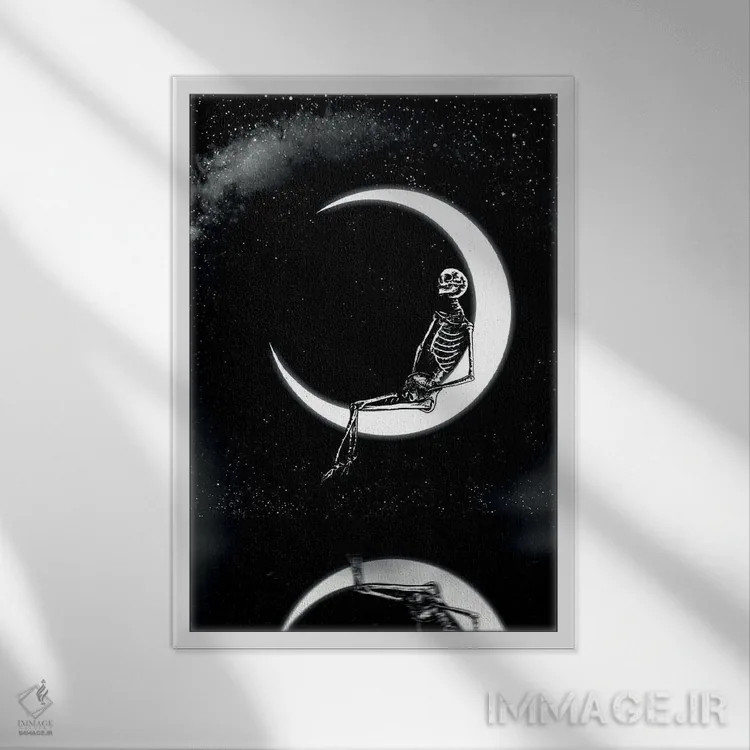 تابلو دکوراتیو رویاباف اثر جنید مورتیمر - نمای قابدار سفید
