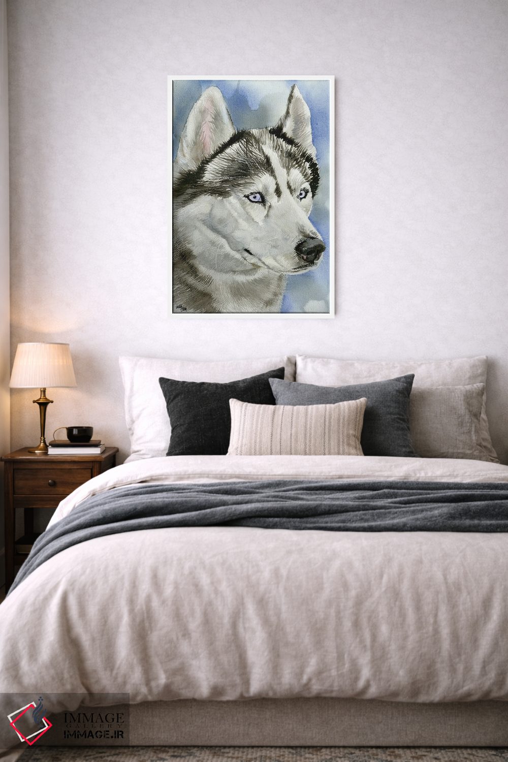 تابلو دکوراتیو آبی یخی اثر جودیت استاین - D5W