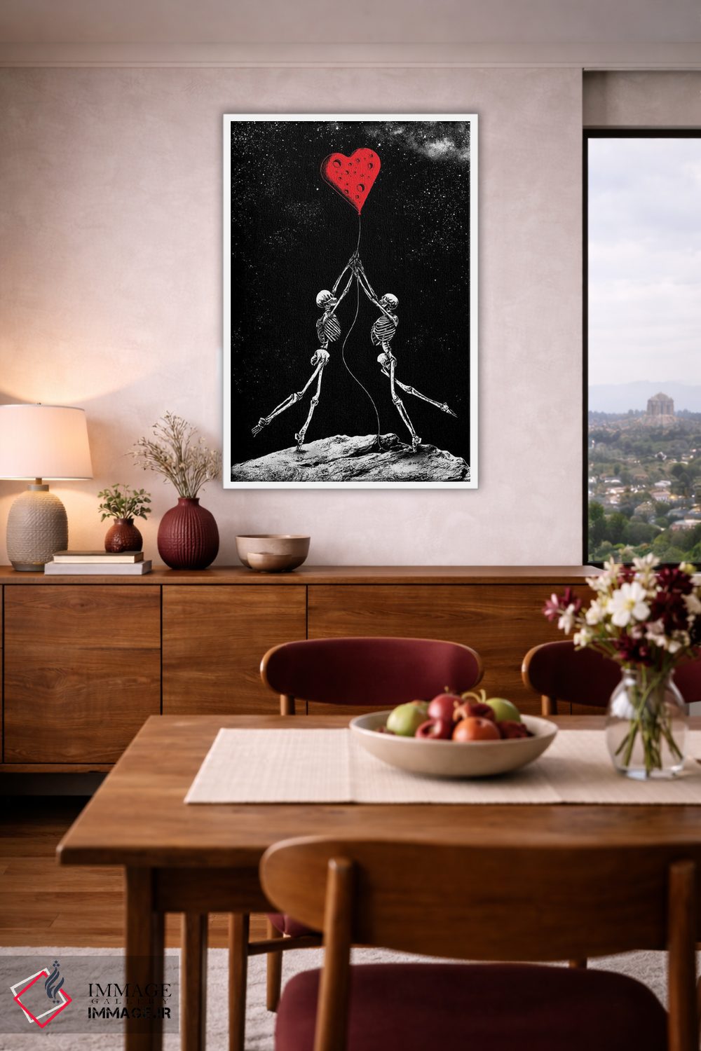 تابلو دکوراتیو قلبی سرشار از عشق اثر جنید مورتیمر - D4W