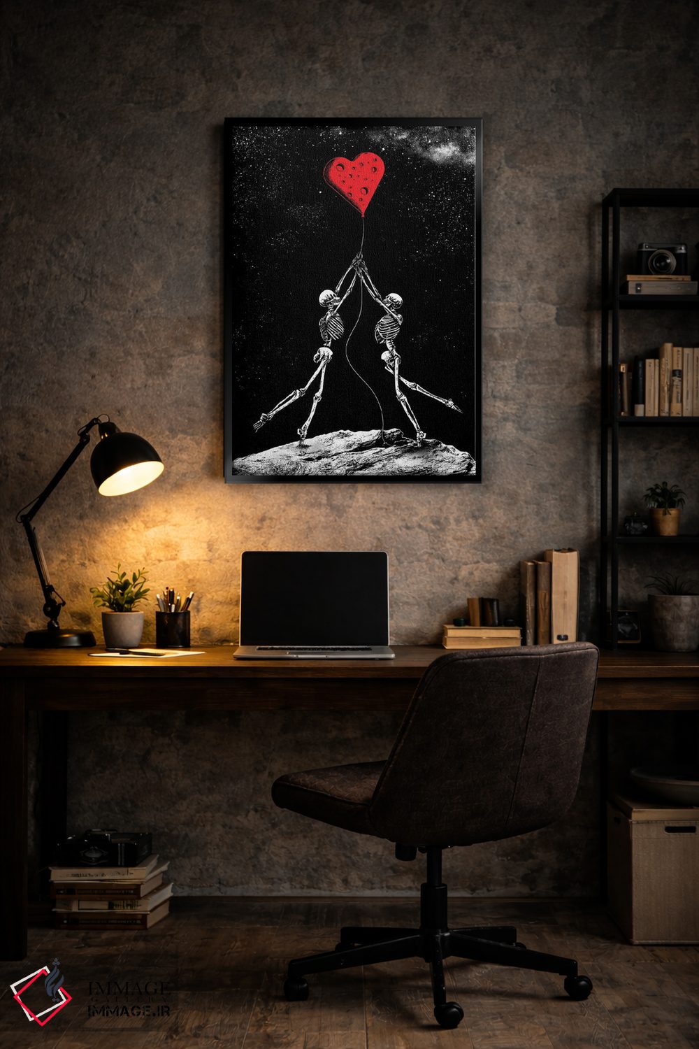 تابلو دکوراتیو قلبی سرشار از عشق اثر جنید مورتیمر - D6B