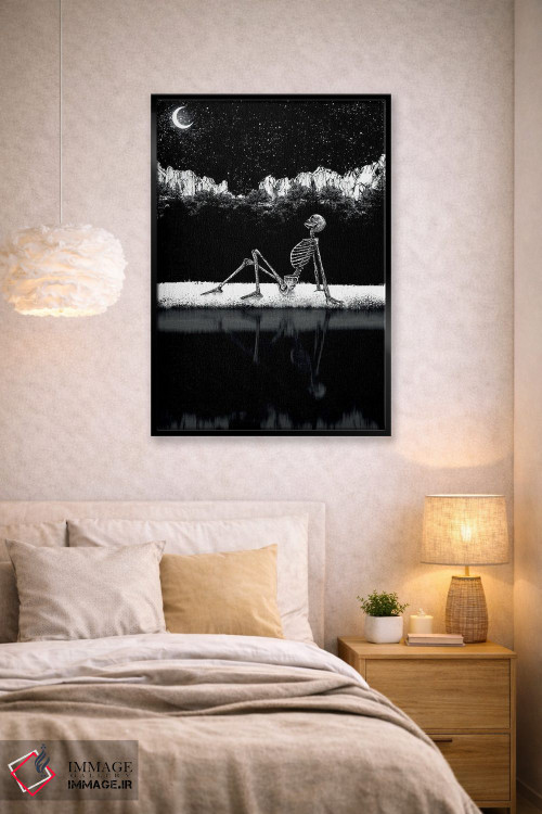 تابلو دکوراتیو آغوش به سوی تاریکی اثر جنید مورتیمر - D1B