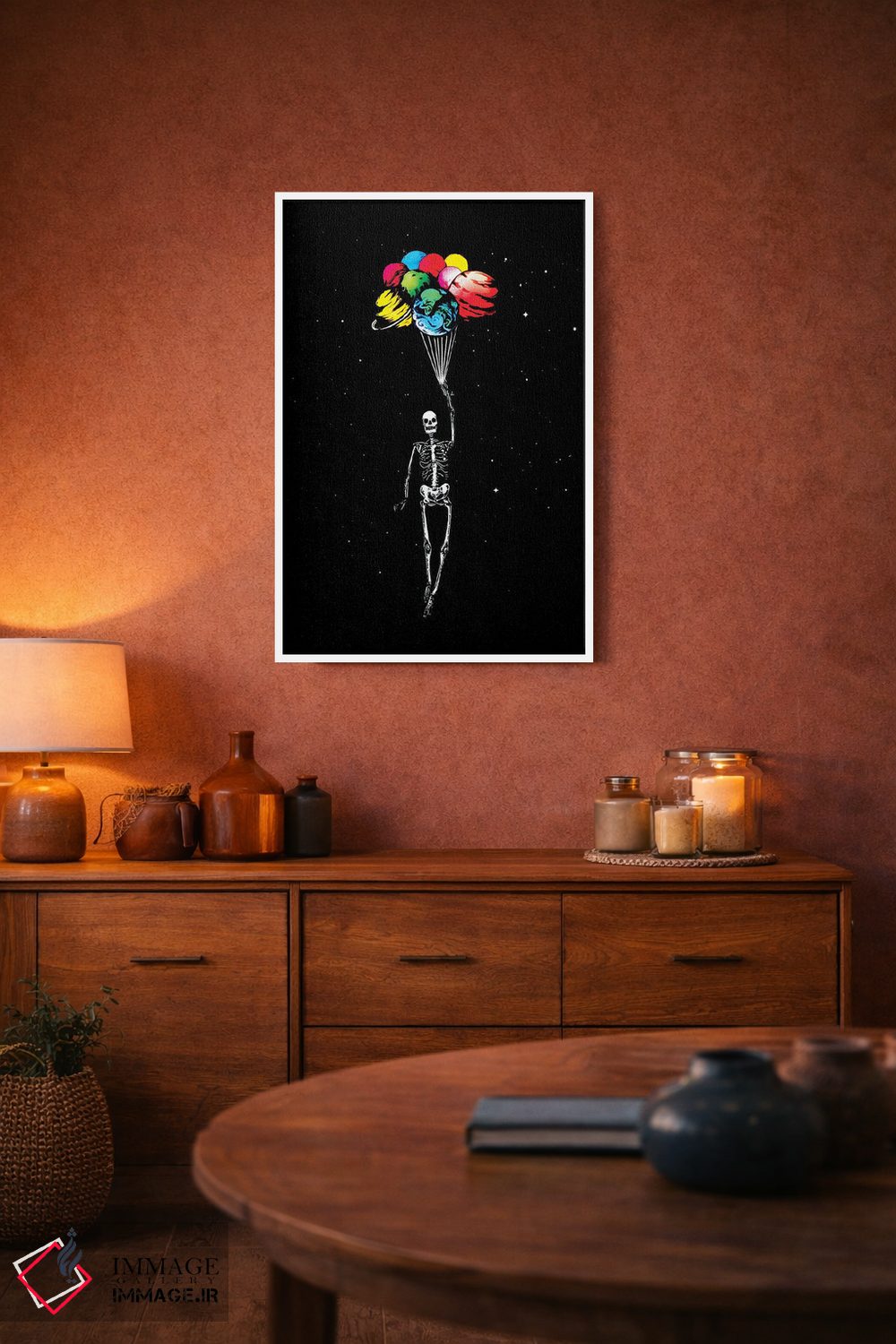 تابلو دکوراتیو شناور شدن به دوردست اثر جنید مورتیمر - D3W