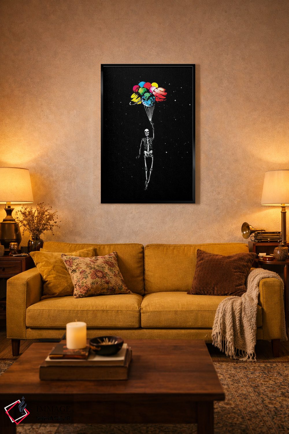 تابلو دکوراتیو شناور شدن به دوردست اثر جنید مورتیمر - D4B