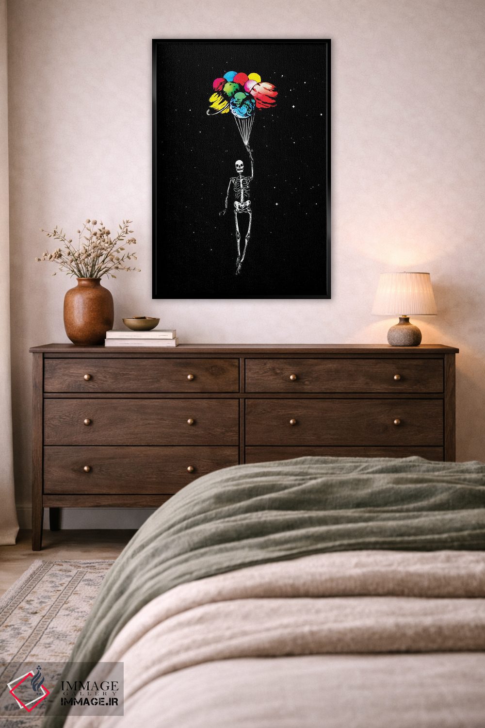 تابلو دکوراتیو شناور شدن به دوردست اثر جنید مورتیمر - D5B