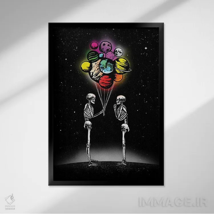 تابلو دکوراتیو برای تو اثر جنید مورتیمر - نمای قابدار مشکی