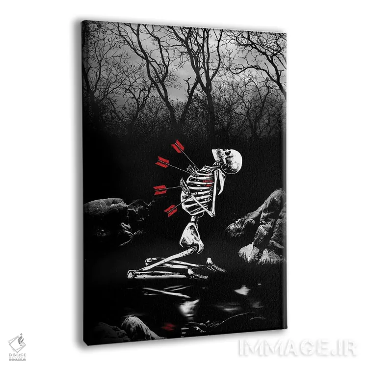 تابلو دکوراتیو سوراخ هایی در قلبم اثر جنید مورتیمر - نمای پرسپکتیو محصول