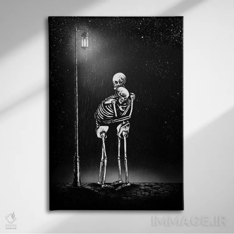 تابلو دکوراتیو در کنارت هستم اثر جنید مورتیمر - نمای روبهرو روی دیوار