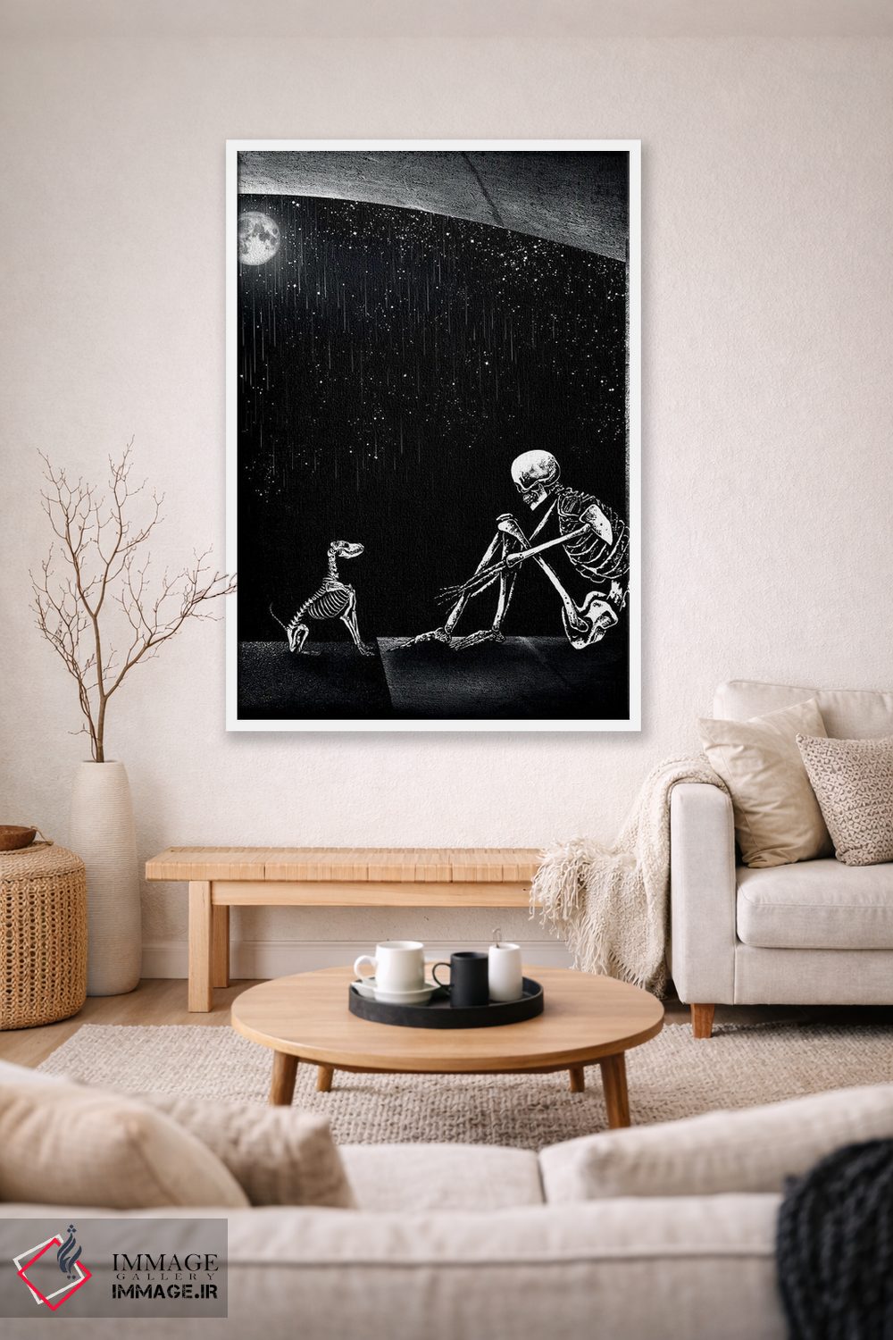 تابلو دکوراتیو همیشه باعث لبخند من باش اثر جنید مورتیمر - D1W