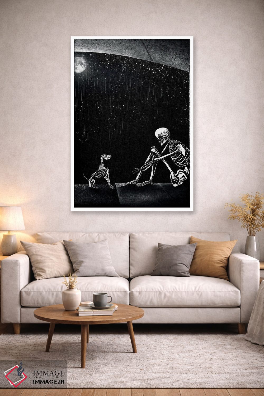 تابلو دکوراتیو همیشه باعث لبخند من باش اثر جنید مورتیمر - D2W