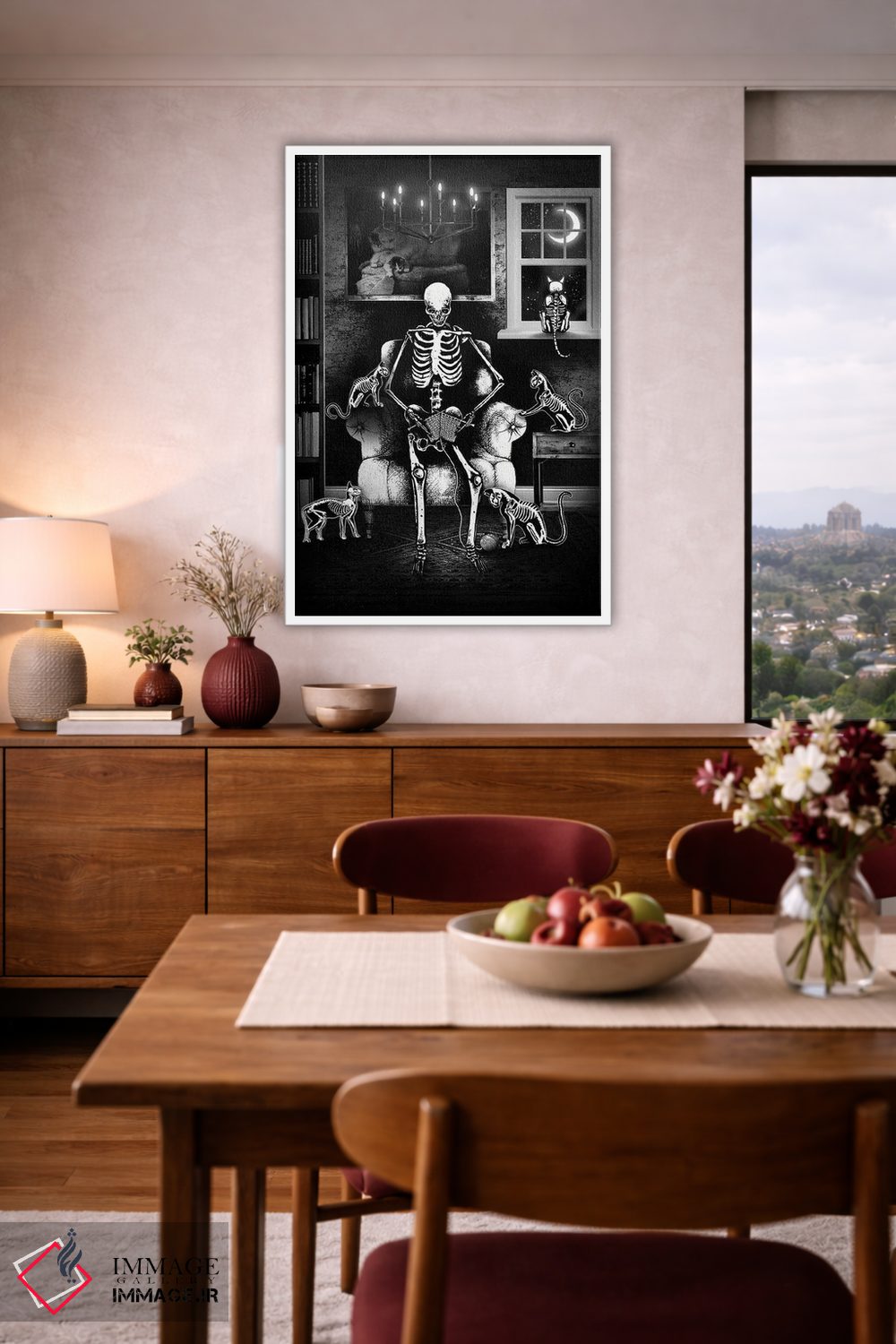 تابلو دکوراتیو در جمع خوب اثر جنید مورتیمر - D5W