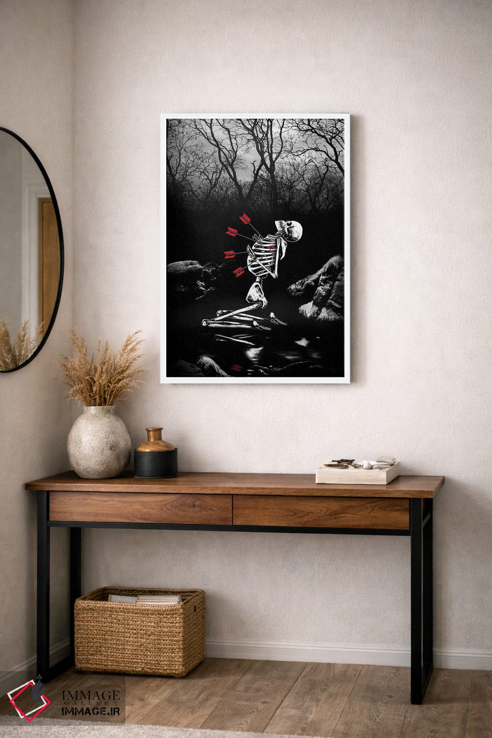 تابلو دکوراتیو سوراخ هایی در قلبم اثر جنید مورتیمر - D3W