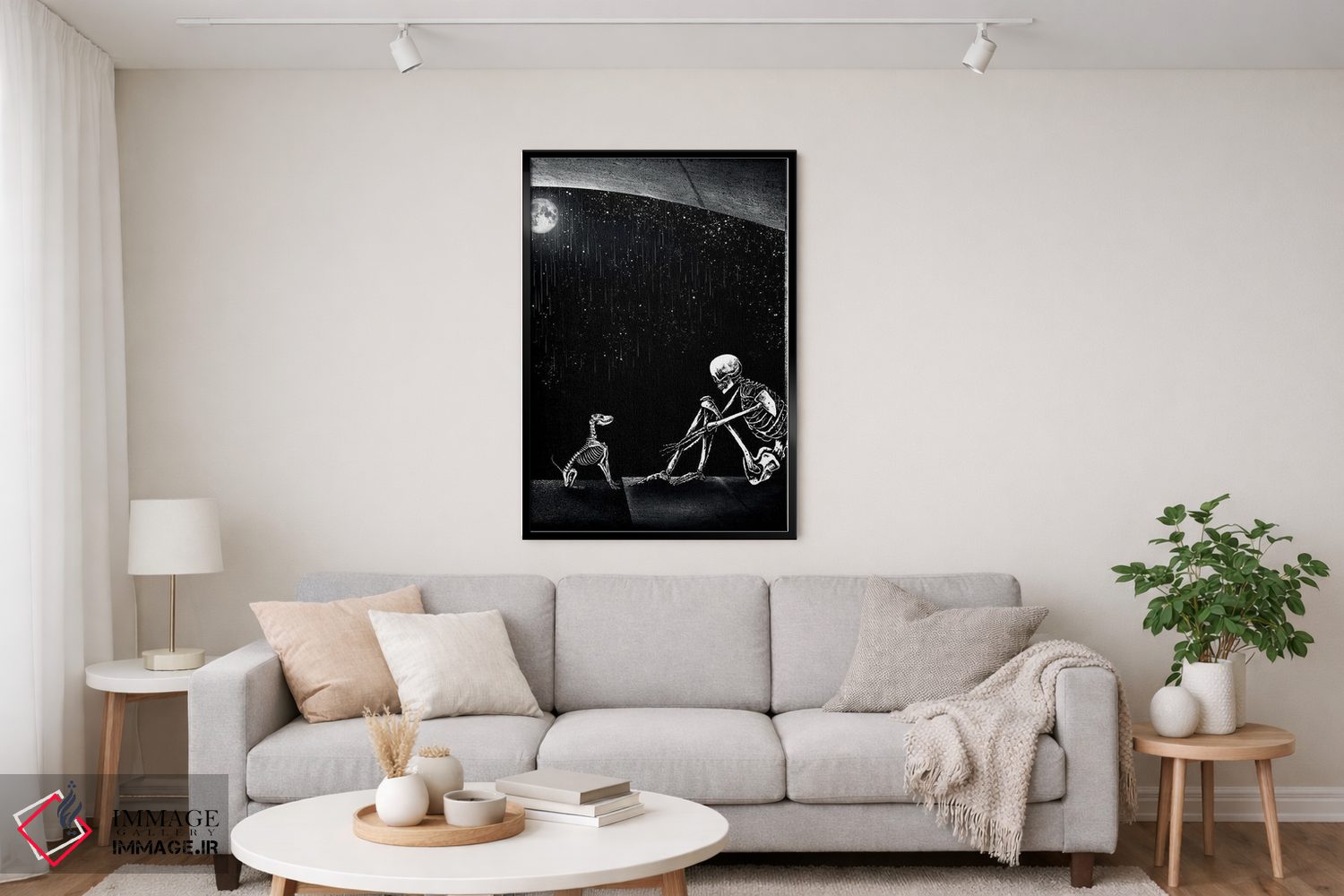 تابلو دکوراتیو همیشه باعث لبخند من باش اثر جنید مورتیمر - D5B