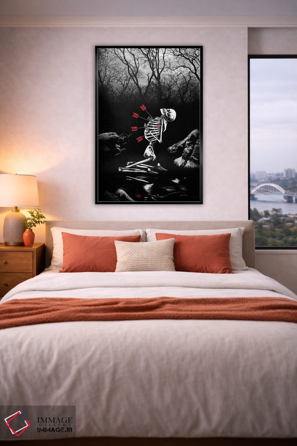 تابلو دکوراتیو سوراخ هایی در قلبم اثر جنید مورتیمر - D5B