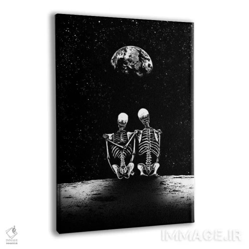 تابلو دکوراتیو روح های قمری اثر جنید مورتیمر - نمای پرسپکتیو محصول