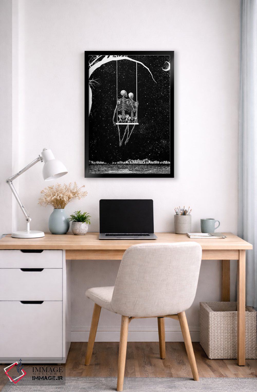 تابلو دکوراتیو فقط ما دو نفر اثر جنید مورتیمر - D5B