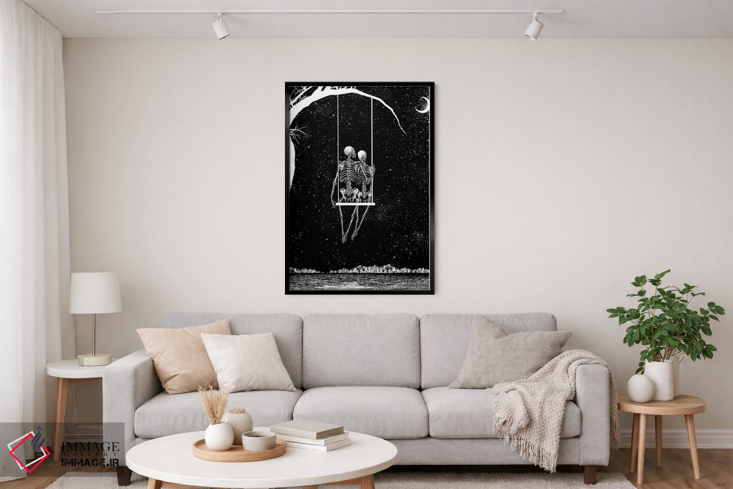 تابلو دکوراتیو فقط ما دو نفر اثر جنید مورتیمر - D3B