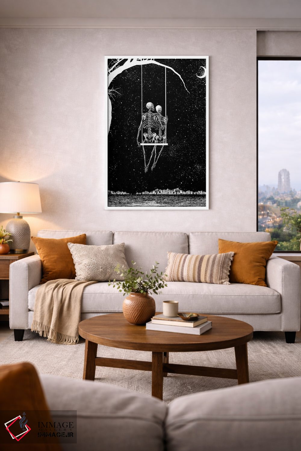 تابلو دکوراتیو فقط ما دو نفر اثر جنید مورتیمر - D2W