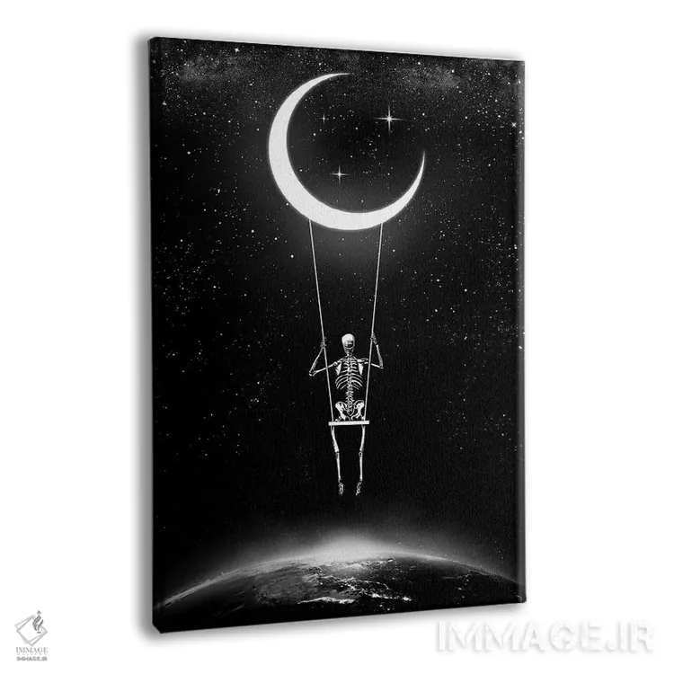 تابلو دکوراتیو رقص در نور ماه اثر جنید مورتیمر - نمای پرسپکتیو محصول