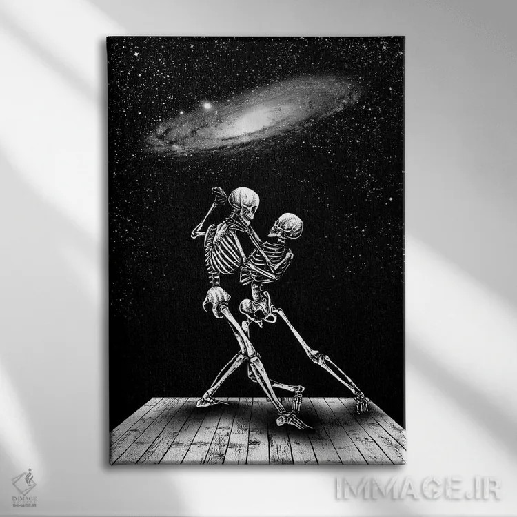 تابلو دکوراتیو جهان من اثر جنید مورتیمر - نمای روبهرو روی دیوار