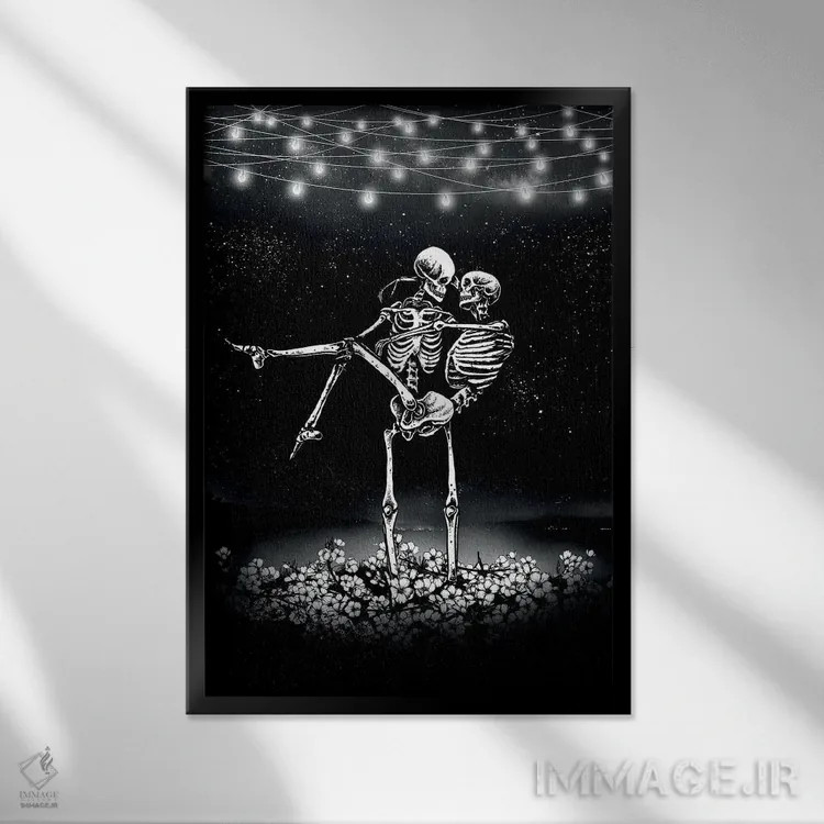 تابلو دکوراتیو همیشه اثر جنید مورتیمر - نمای قابدار مشکی