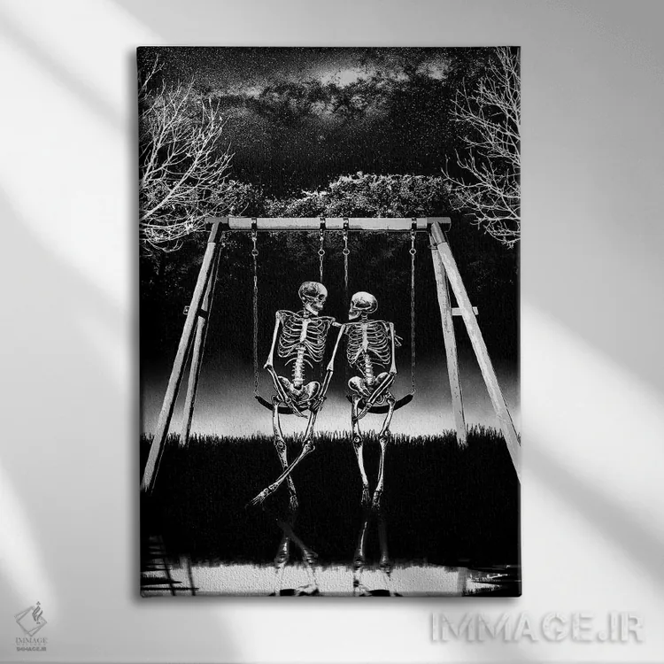 تابلو دکوراتیو در کنار تو اثر جنید مورتیمر - نمای روبهرو روی دیوار