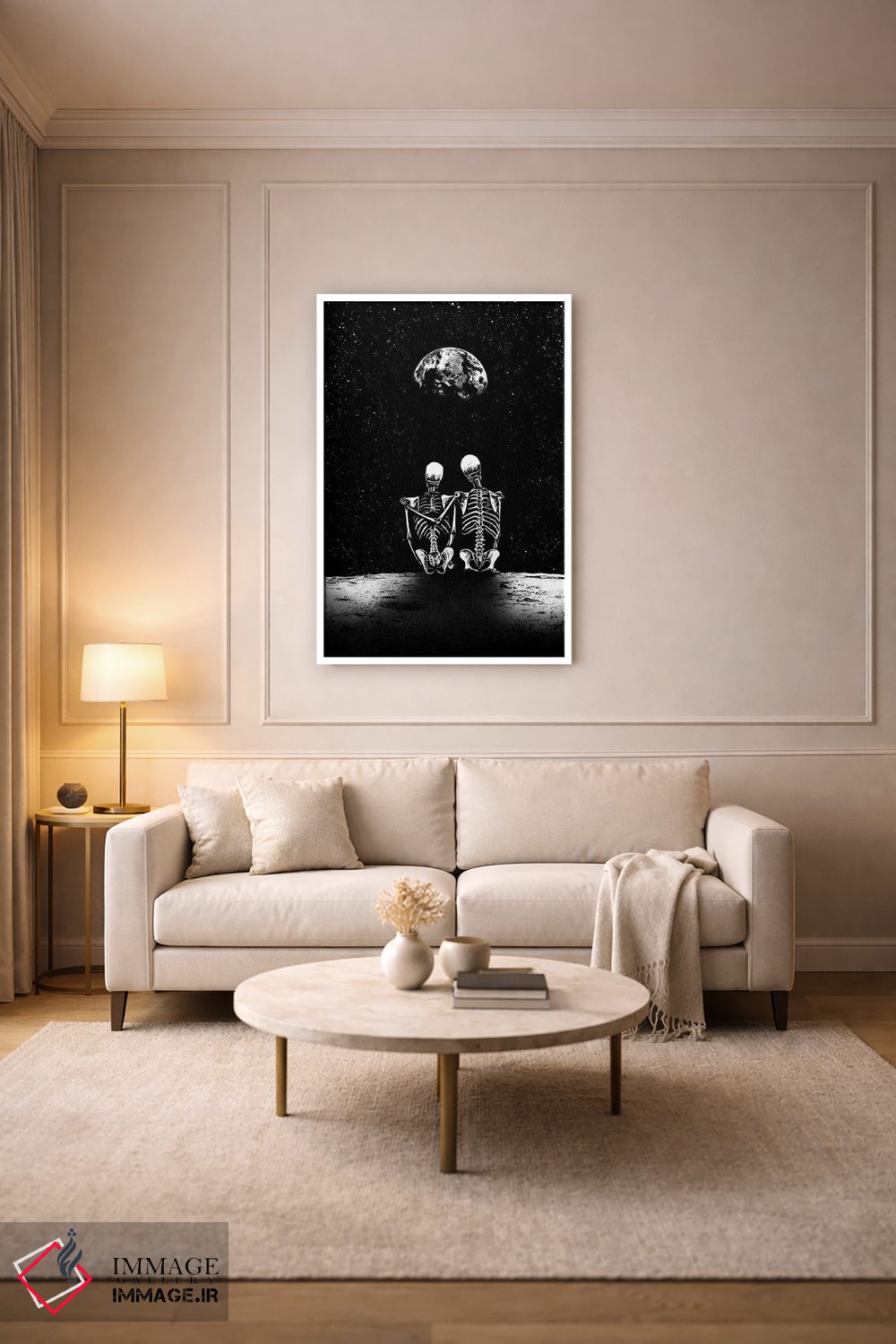 تابلو دکوراتیو روح های قمری اثر جنید مورتیمر - D4W