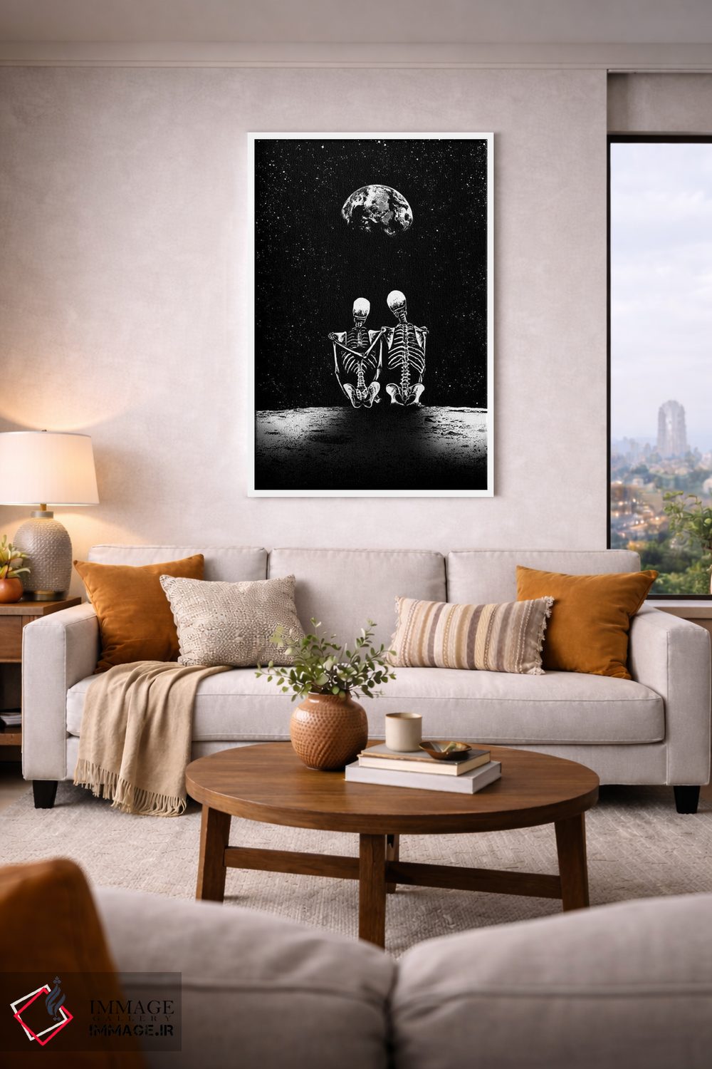 تابلو دکوراتیو روح های قمری اثر جنید مورتیمر - D5W