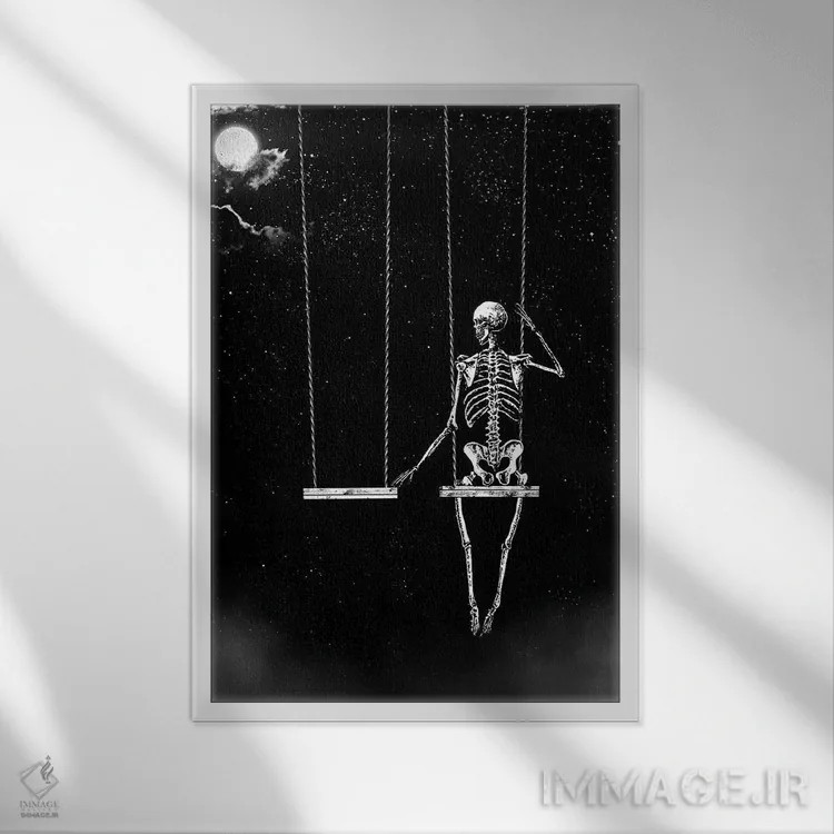 تابلو دکوراتیو فراموش نشده اثر جنید مورتیمر - نمای قابدار سفید