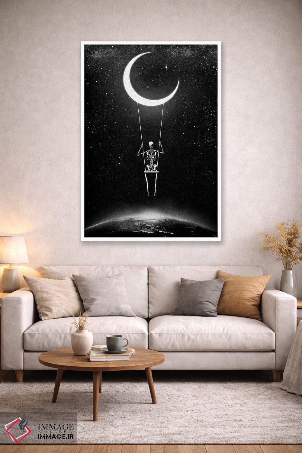 تابلو دکوراتیو رقص در نور ماه اثر جنید مورتیمر - D1W