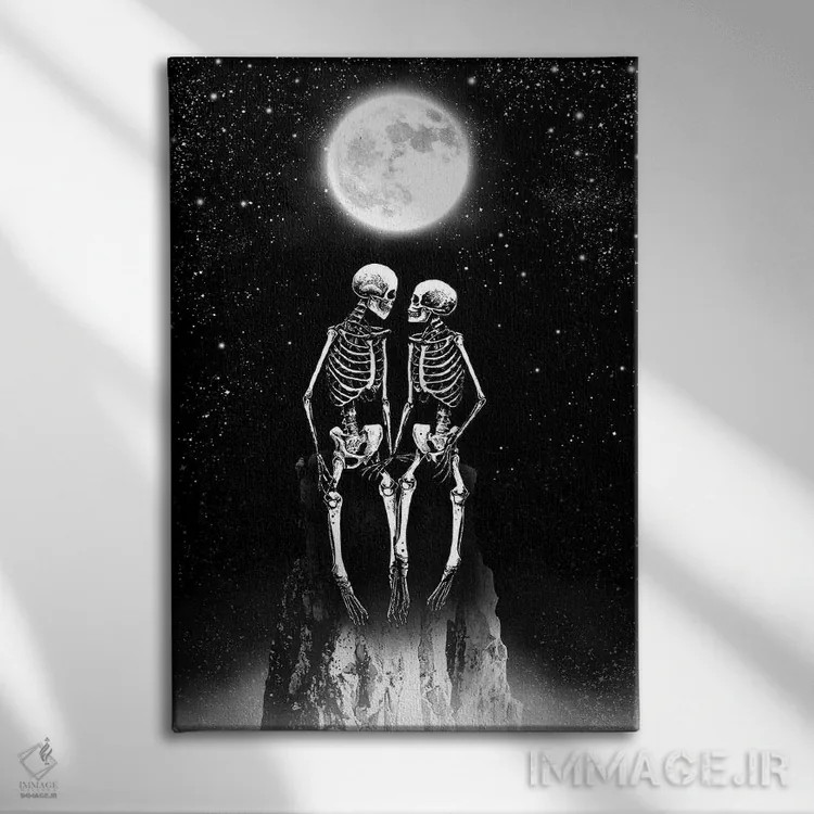 تابلو دکوراتیو بر فراز جهان اثر جنید مورتیمر - نمای روبهرو روی دیوار