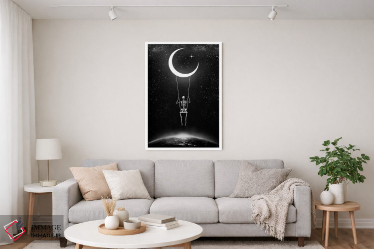 تابلو دکوراتیو رقص در نور ماه اثر جنید مورتیمر - D3W